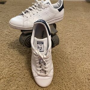 Adidas Original Stan Smith Mens Tennis Shoes Size 13.5 White Very Good Condition